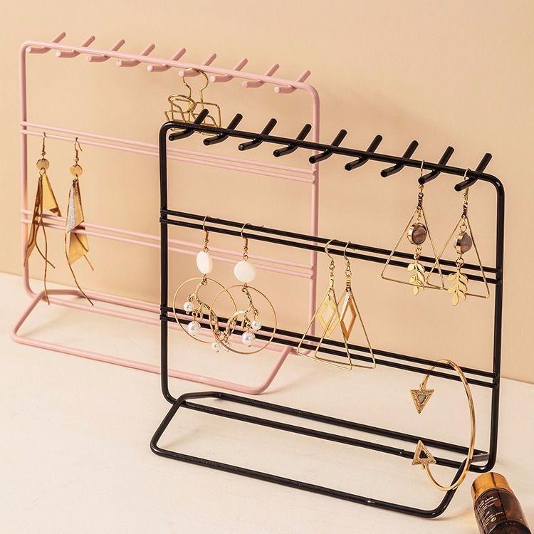 Bông tai trang sức vàng làm đẹp Giá trưng bày Bông tai sắt vàng / Kệ trang sức Giá trưng bày Bông ta