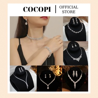 Bộ Vòng cổ, bông tai, lắc tay đi tiệc sang chảnh Cocopi.accessories - VC039