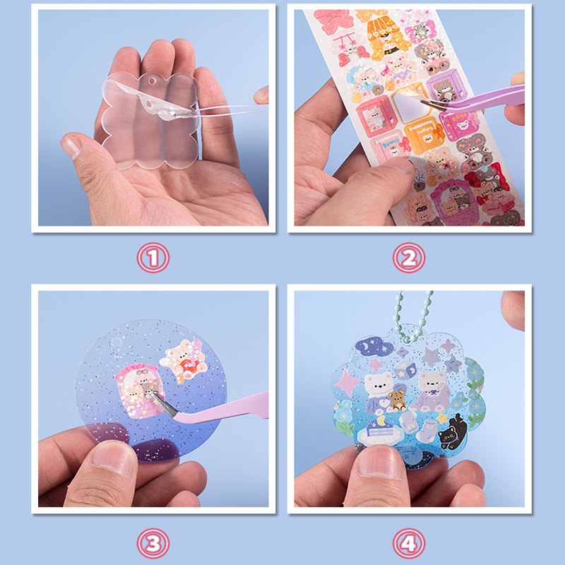 Bộ 9 Miếng Dán Hoạt Hình Dễ Thương Chống Thấm Nước Trang Trí Trường Học