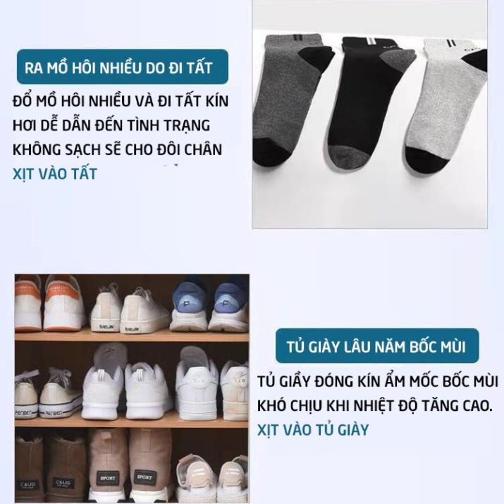 Chai xịt khử mùi giày đa năng JIXUAN khử mùi hôi giày, hôi chân, mùi tất, tủ giày lâu năm bằng tinh chất ,.