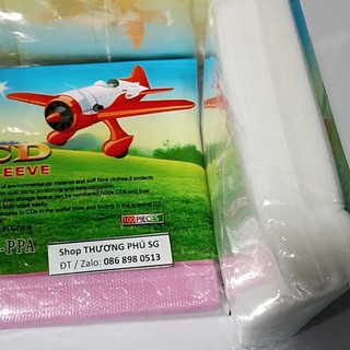 Bao xốp đựng đĩa 2 mặt CD  (Túi xốp 100 Cái - Túi đựng CD) (Nhiều màu tùy lô hàng)