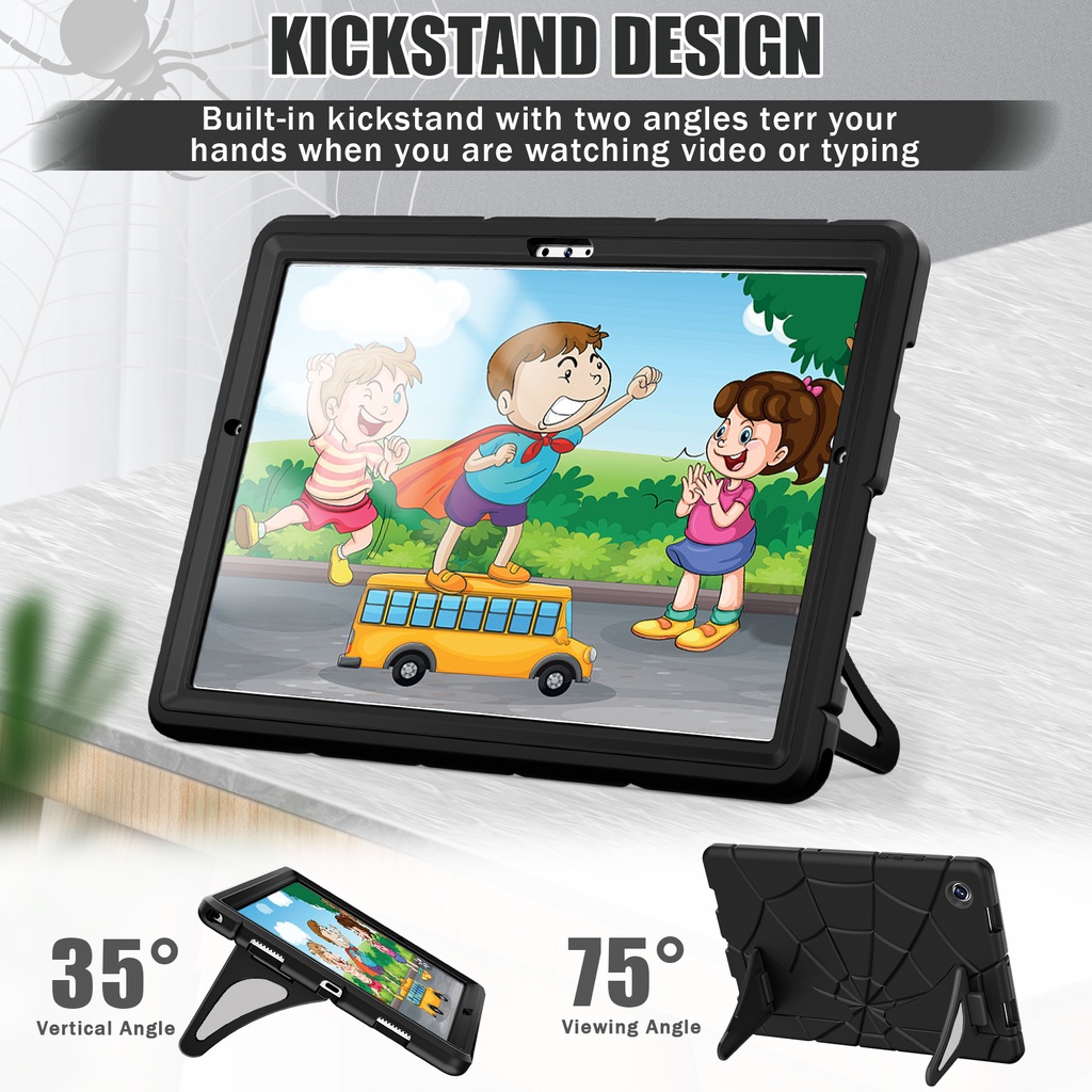 Ốp Máy Tính Bảng PC Silicon Chống Sốc Hình Người Nhện Cho Samsung Galaxy Tab A8 10.5 inch 2022 SM-X200 X205