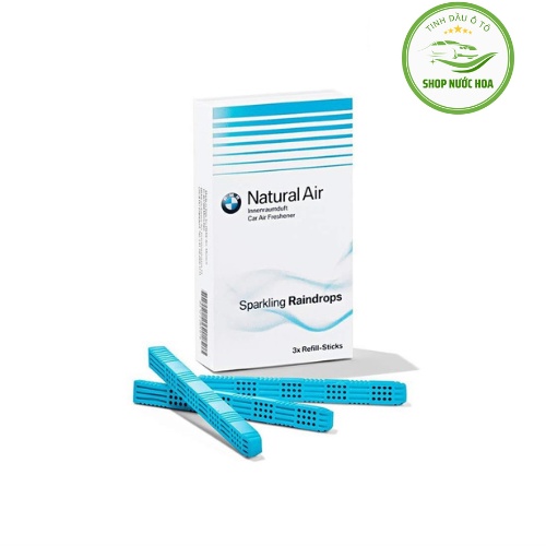 Sáp thơm ô tô BMW Natural Air Lavablack,Kẹp cửa gió ô tô hương thơm sang trọng, Nhập khẩu từ Đức.