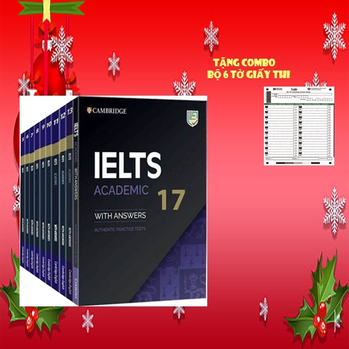 Sách Cambridge IELTS Combo 8 - 17 - Luyện Thi IELTS Kèm Audio