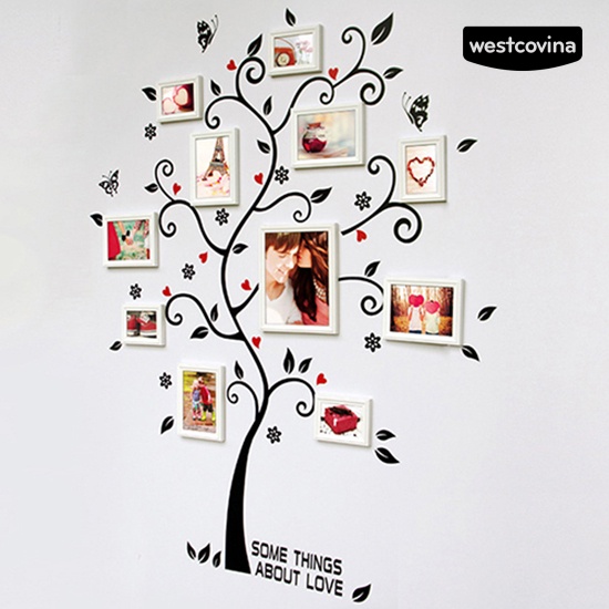 [WEST]⚘Decal dán tường Họa Tiết Hình Cái Cây Gia Đình Dùng Trong Trang Trí Nhà