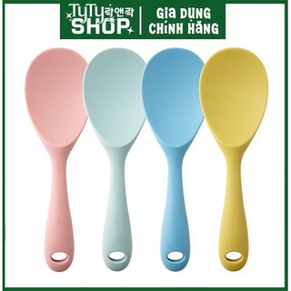 Muôi múc cơm vá xới cơm Lock&Lock bằng nhựa bọc Silicone chịu nhiệt độ cao CKT207