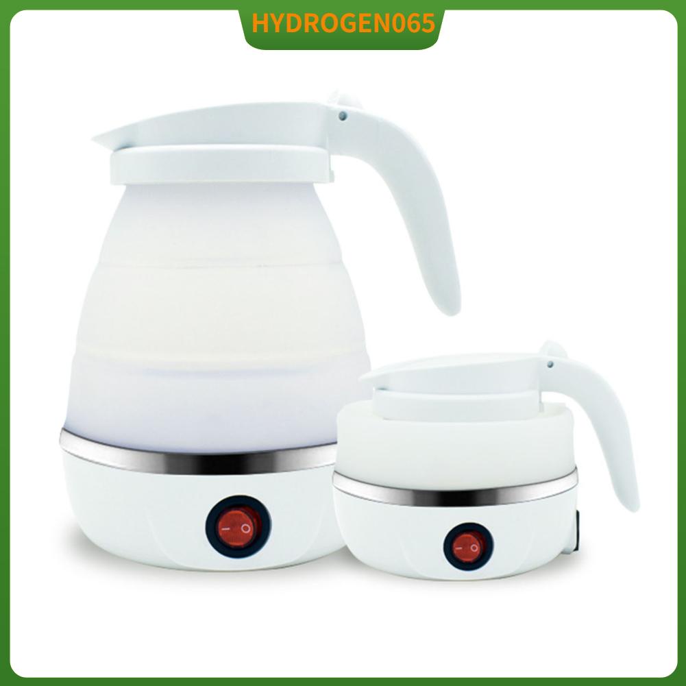 Hydrogen065 Di Động Silicone Gấp Gọn Du Lịch Điện Ốp Cho Trà Cà Phê Nhanh Nước Sôi Trắng Phích Cắm US