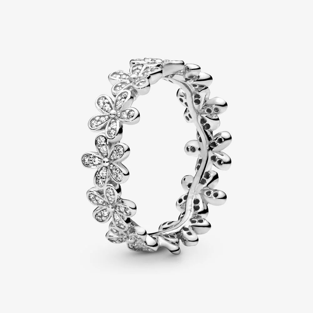 Nhẫn bạc nữ CDE Stone Attach Chrysanthemum Ring CDE8044RG - Bạc cao cấp S925 ALE