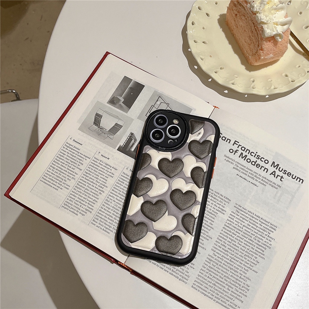 Ốp Điện Thoại Da Viền TPU Dẻo In Họa Tiết Hoạt Hình Dễ Thương Cho iphone 14 Pro Max 13 Pro Max 12 Pro Max