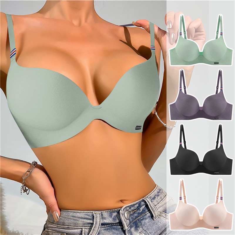 Áo Lót Nâng Ngực Không Đường May Thoải Mái Thời Trang Cho Nữ