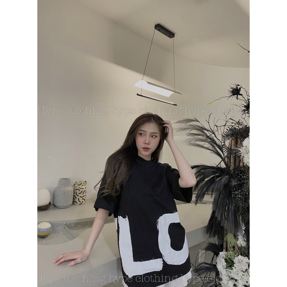 Áo thun Burberry Love form rộng Vải cotton dày Cao Cấp