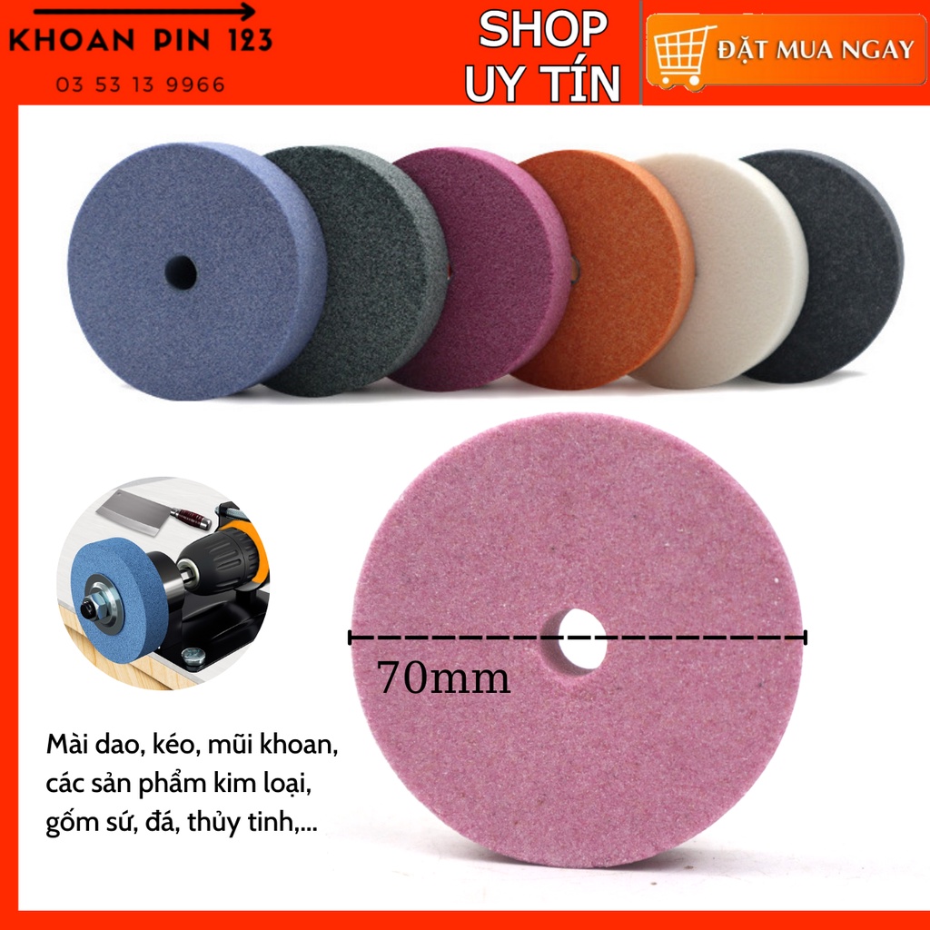 Đá Mài, Chà Nhám 3 Inch 70Mm Mài Kim Loại, Đá, Gốm Sứ, Loại Bỏ Rỉ Sét