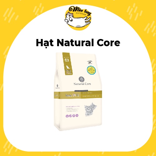 Hạt thức ăn cho mèo trưởng thành Natural Core C3 Bene 3012