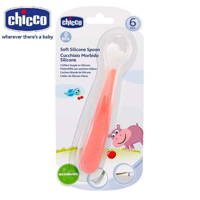 Thìa ăn dặm Silicon Chicco cho bé - Bibi Kids