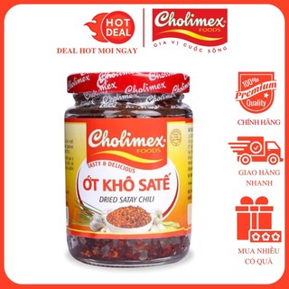 Ớt Khô Sa Tế Cholimex Hũ Thuỷ Tinh 100g
