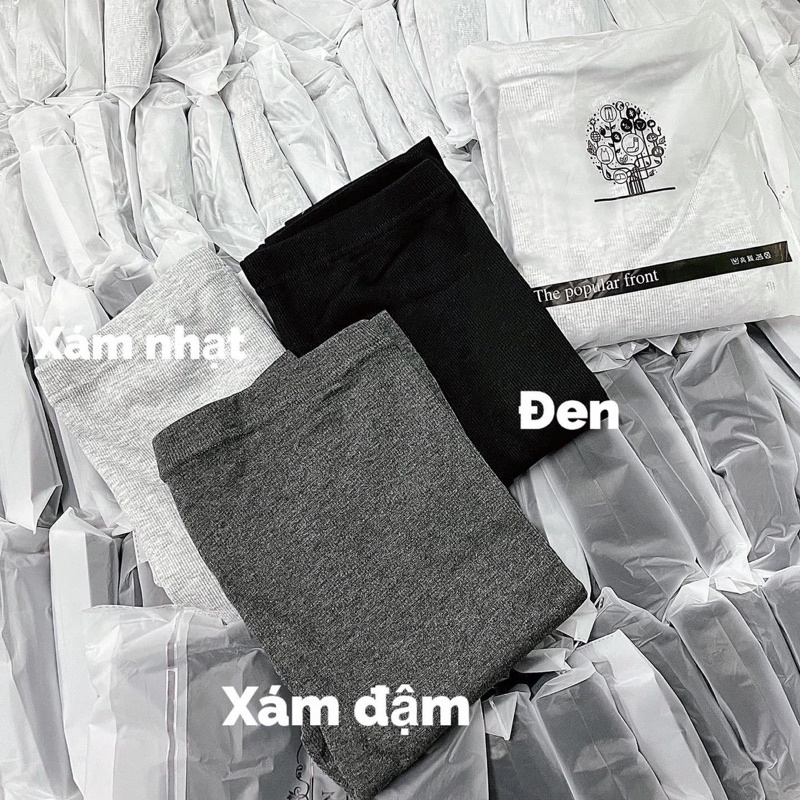 Quần legging lót lông ấm siêu co giãn