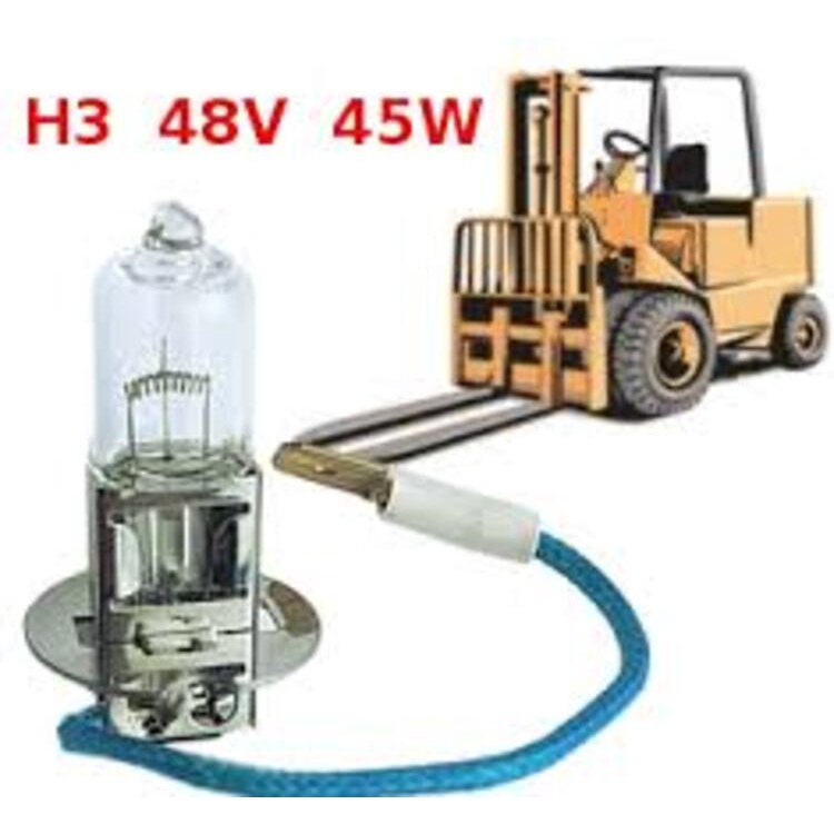 BÓNG ĐÈN PHA XE NÂNG H3 48V 30W HALOGEN LAMP 48V 30W FOR FORKLIFT