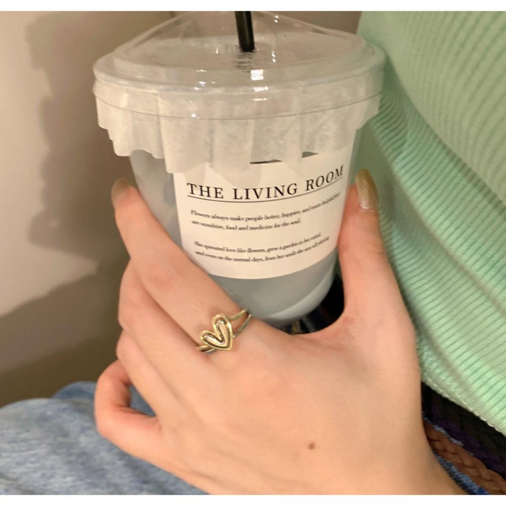 Nhẫn Hở Hình Trái Tim Phong Cách Vintage Thời Trang Cho Nữ