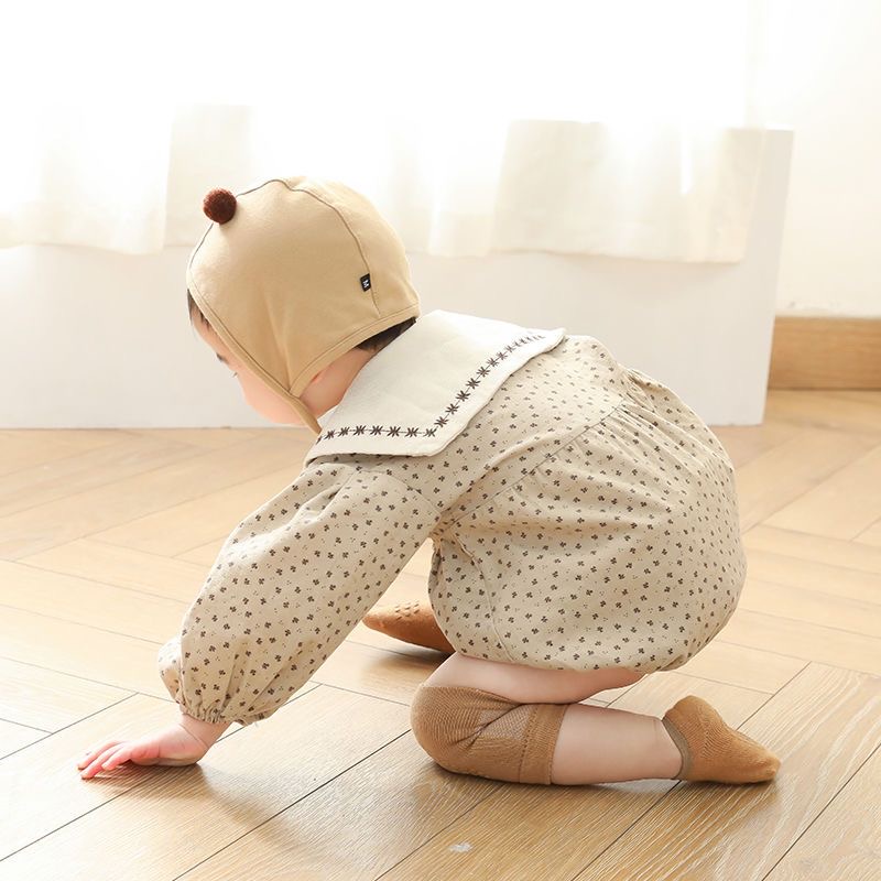 Babyfair. Tất bảo vệ đầu gối có chống trượt cho bé tập bò đủ màu  0-2 tuổi