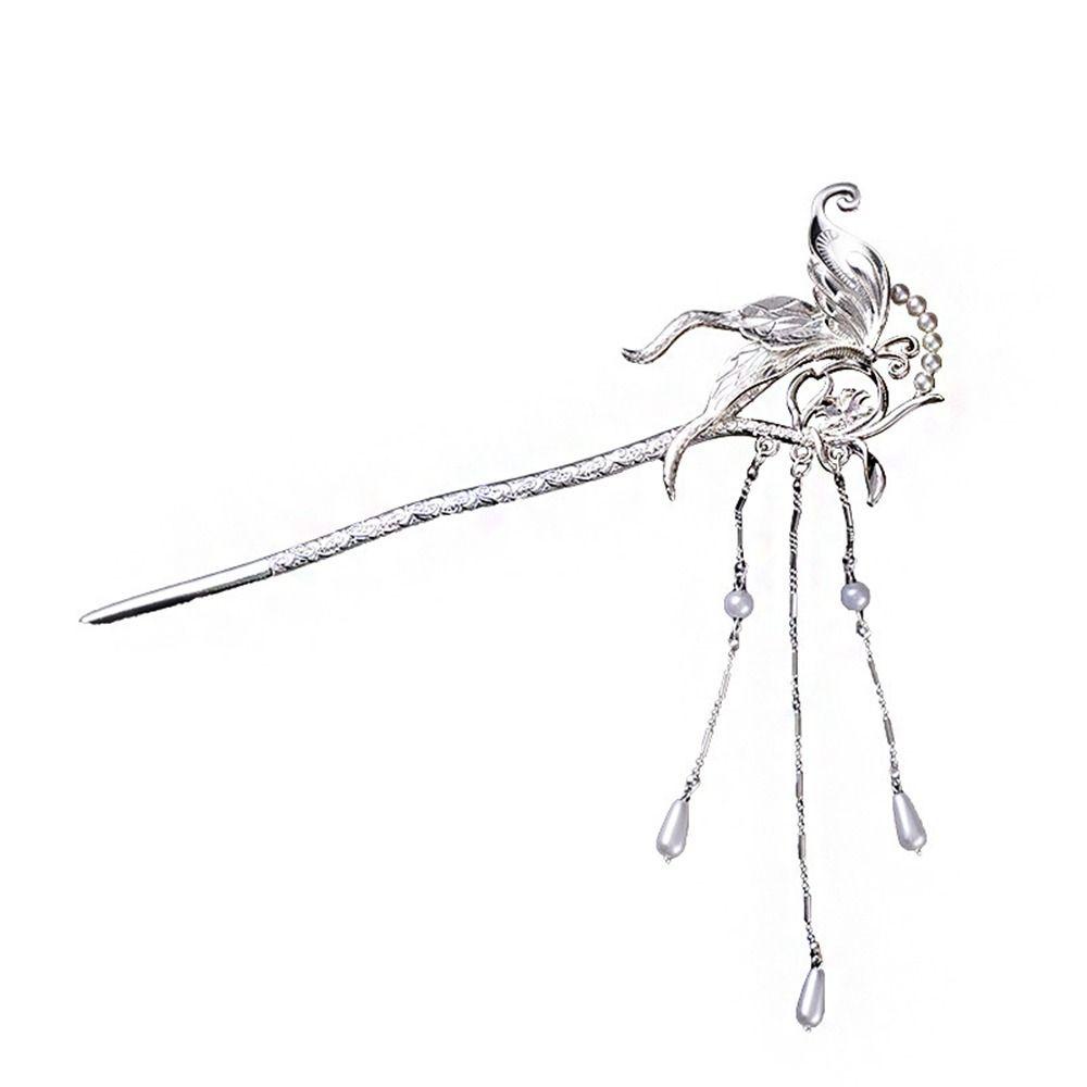 IVORY Trâm Cài Tóc Phối Tua Rua Phong Cách Trung Hoa Cổ Điển Cho Nữ