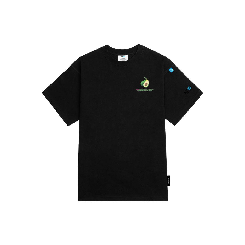Áo Phông Local Brand Necci Avocado Tee / Black Cotton 100%