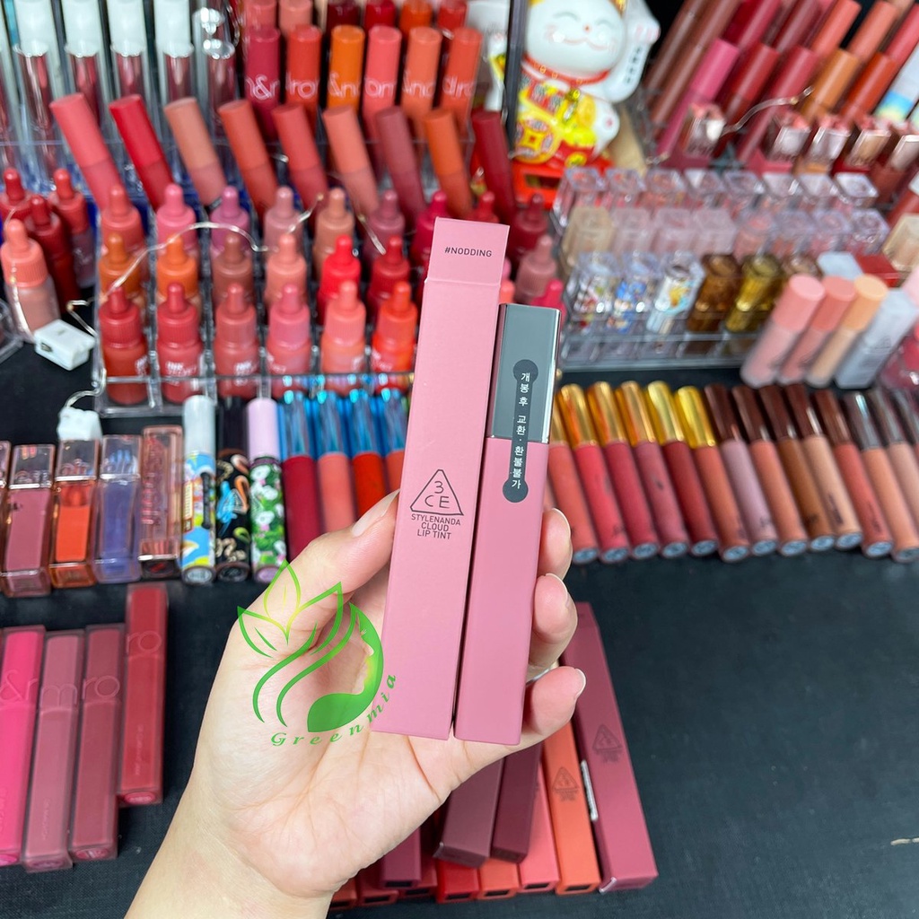 Son 3CE Kem Lì Cloud Lip Tint Nodding Bền Màu Lâu Trôi DATE MỚI CHÍNH HÃNG CHECK HIDDEN TAG