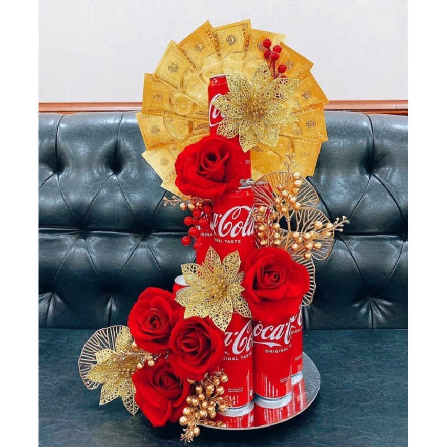 Hoa trạng nguyên nhũ kim tuyến trang trí Tết, làm oản tài lộc tháp bánh, giỏ quà Tết, trang trí Noel - Kem Shop K268