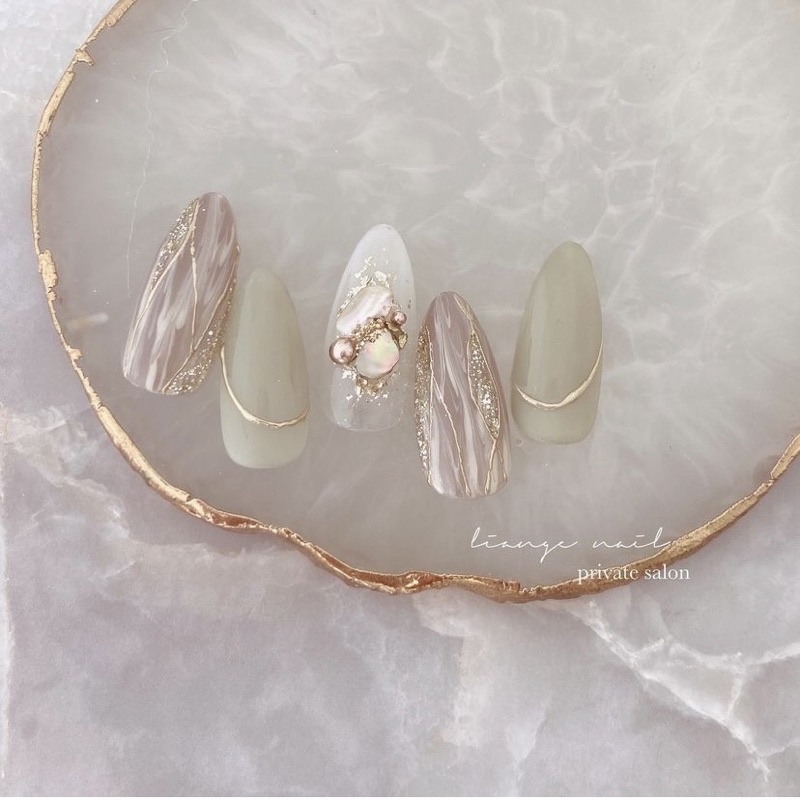 Nail Box Thiết Kế ANNAELSA - Các Mẫu Nail Nhẹ Nhàng Thanh Lịch B021