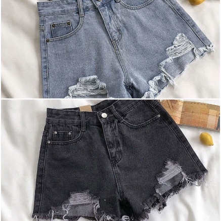 Quần short nữ bò rách Quần đùi nữ Quảng Châu cao cấp 3 màu đẹp