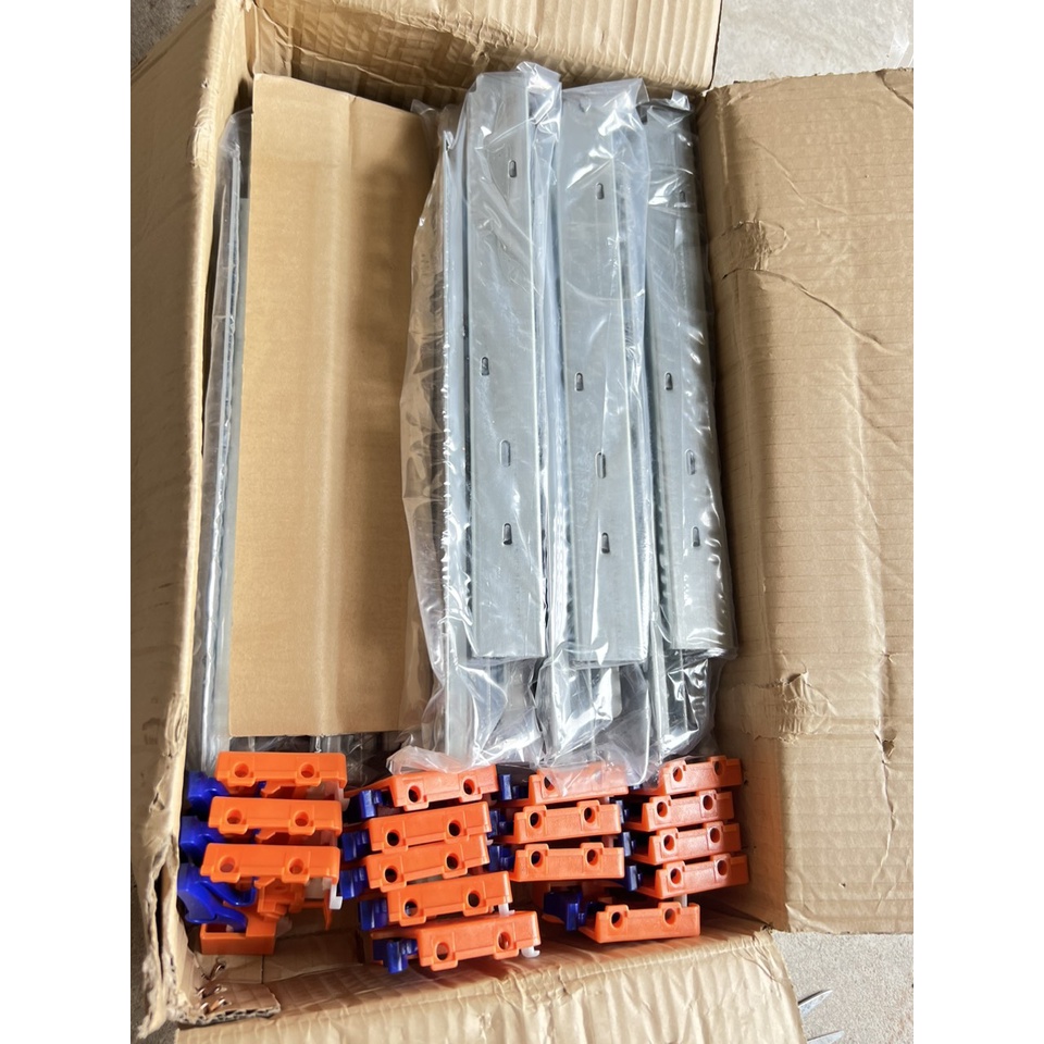 Ray âm giảm chấn mở 3/4 kích thước 30cm,35cm,40cm,45cm,50cm  khóa tay