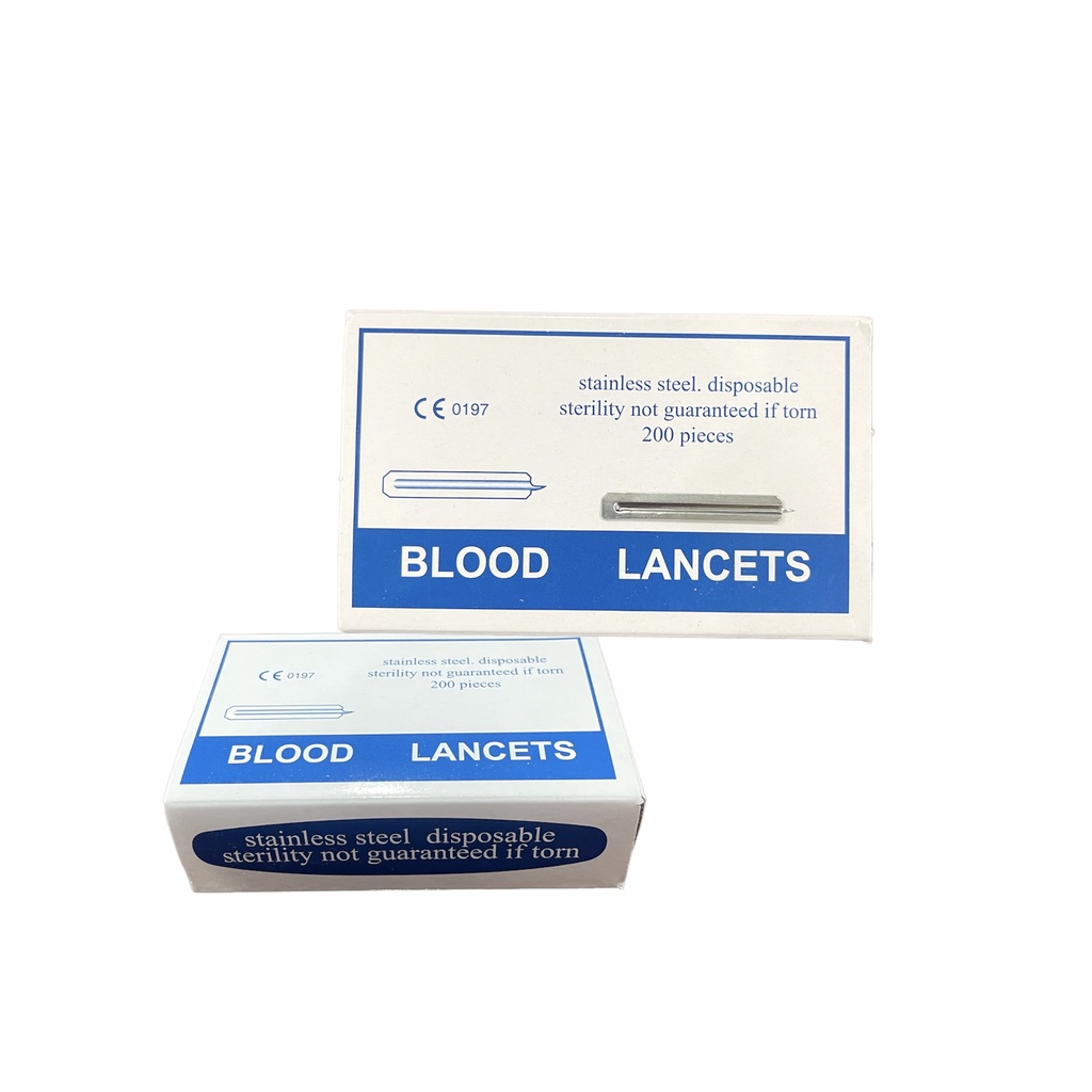 Hộp 200 Chiếc Kim Nặn Mụn Chích Máu Blood Lancets