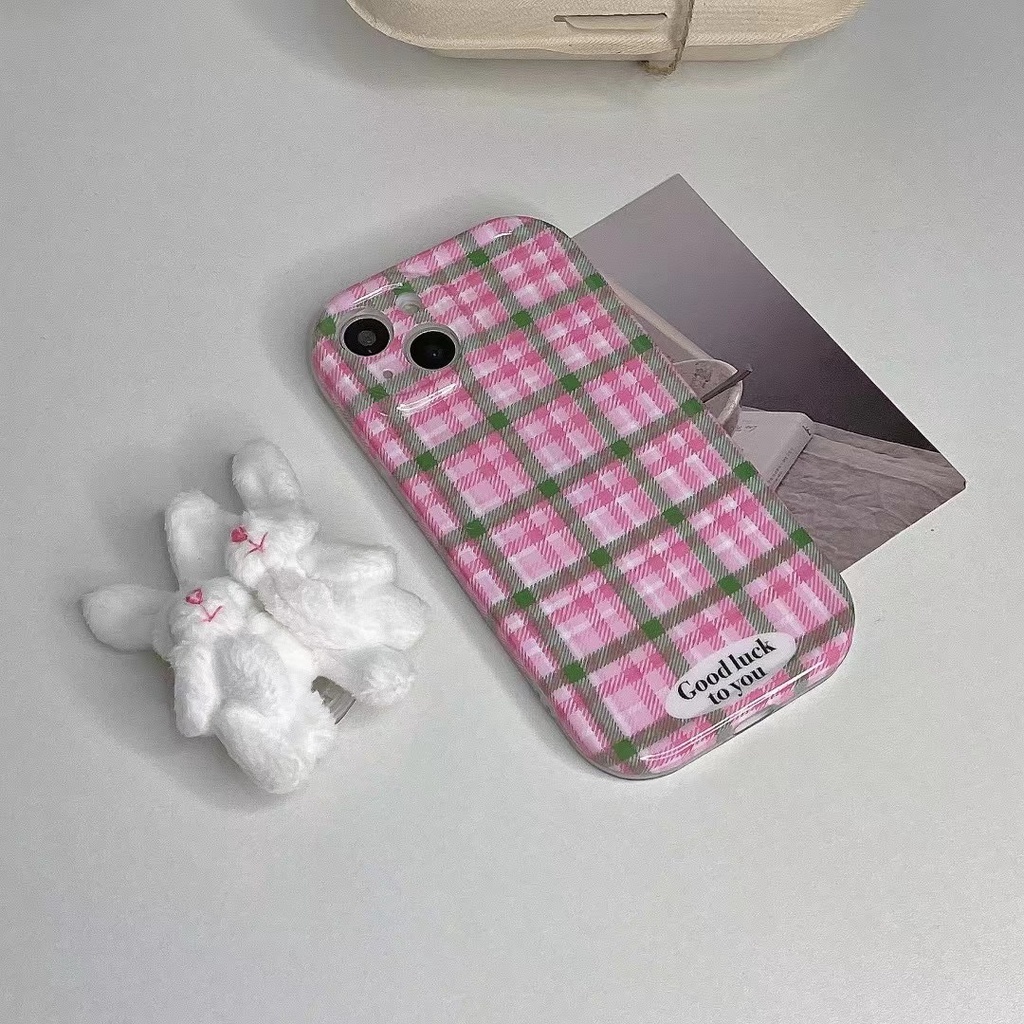 Ốp Điện Thoại Chất Lượng Cao Hình Thỏ Hồng Cho iPhone 14 13 12 11 Pro Max