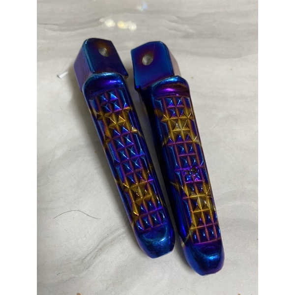 Bộ 2 gác chân nhôm xếp titan gắn xe máy