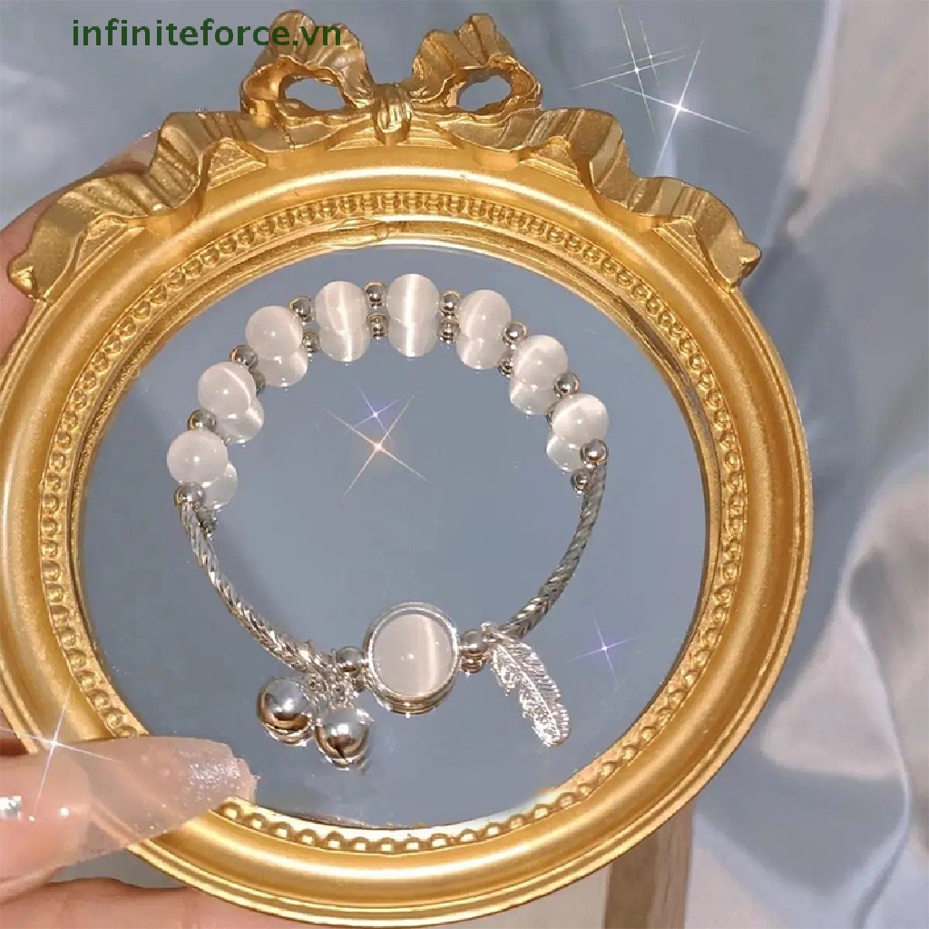 Vòng Tay Chuỗi Hạt Đá Mắt Mèo Giả Thời Trang Cho Nữ