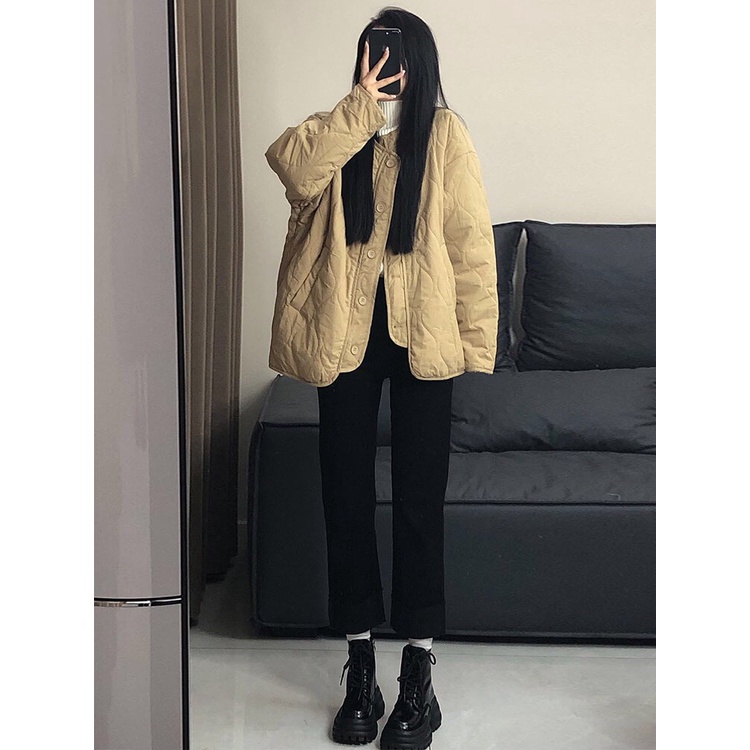 Áo phao 2 túi xéo freesize có 5 màu - Lyn's Closet