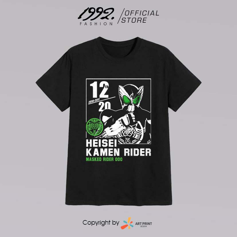 Áo thun Kamen Rider OOO - HEISEI RIDER 20th Anniversary  ngắn tay