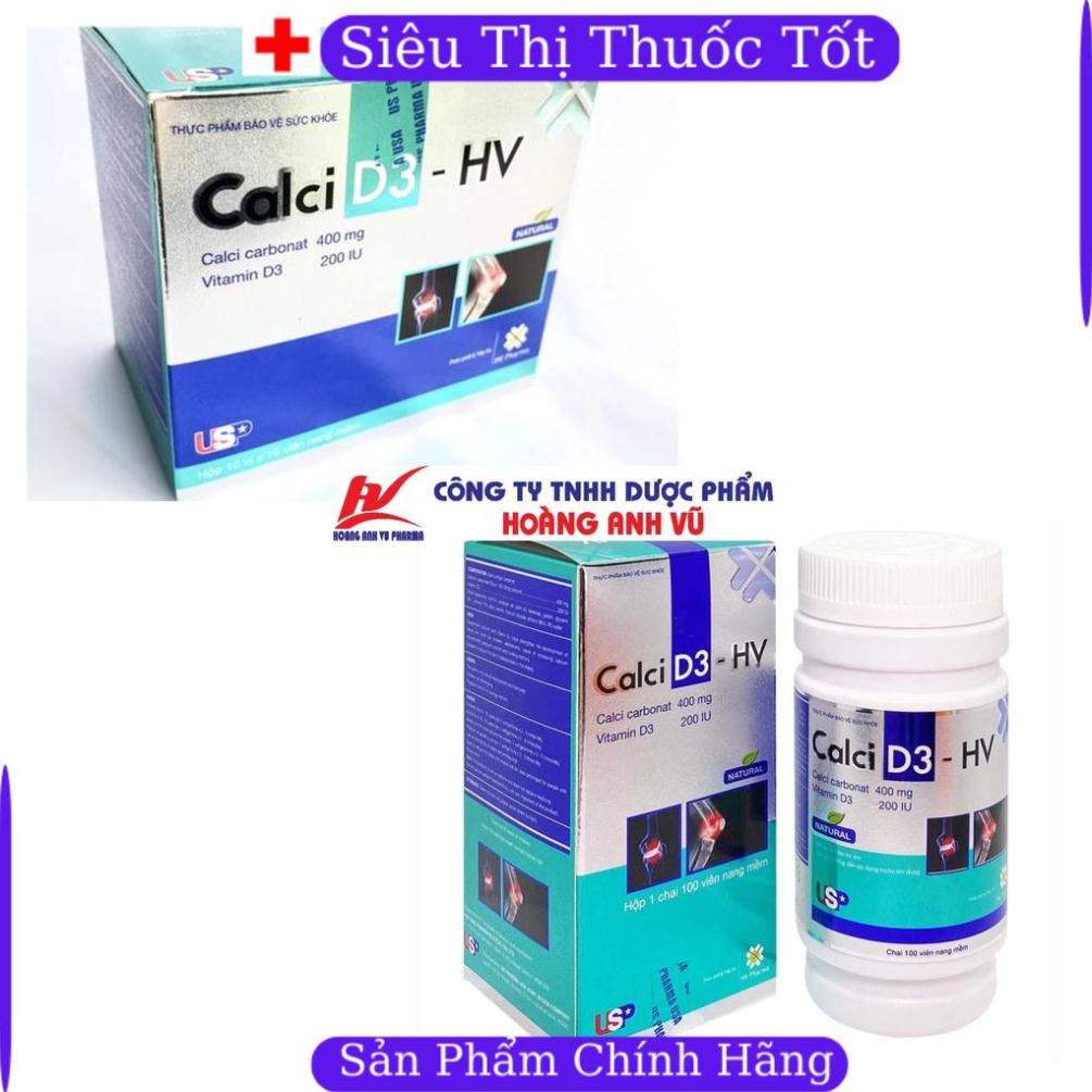 CALCI D3 HV- BỔ SUNG CANXI CHO CƠ THỂ 100 VIÊN f