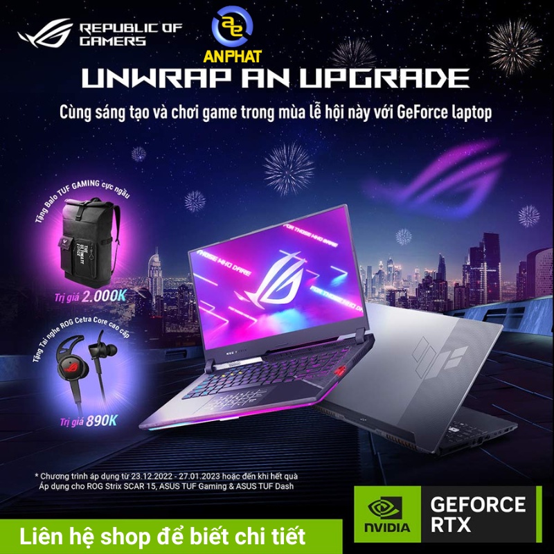 Laptop Asus TUF Gaming F15 FX507ZC-HN124W (Core™ i7-12700H + RTX™ 3050 4GB)