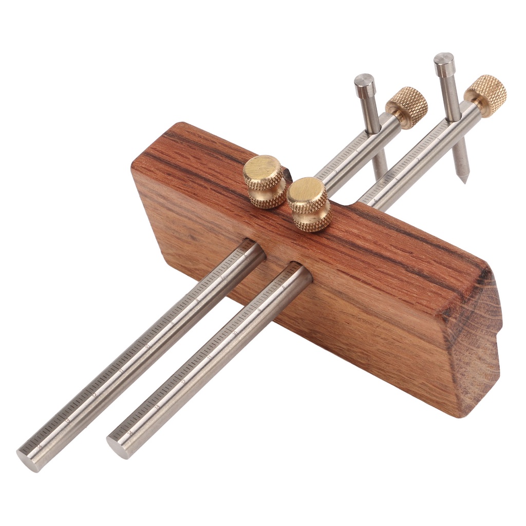 Có thể bán buôn Máy đo đánh dấu chế biến gỗ vạch kép Thanh kéo bằng thép không gỉ lỗ mộng cho Ngói gốm kim loại Westvirginia058 Hàng giao ngay