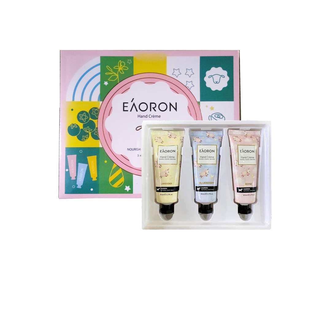 Set 3 kem dưỡng da tay Eaoron Hand Creme 80ml của Úc