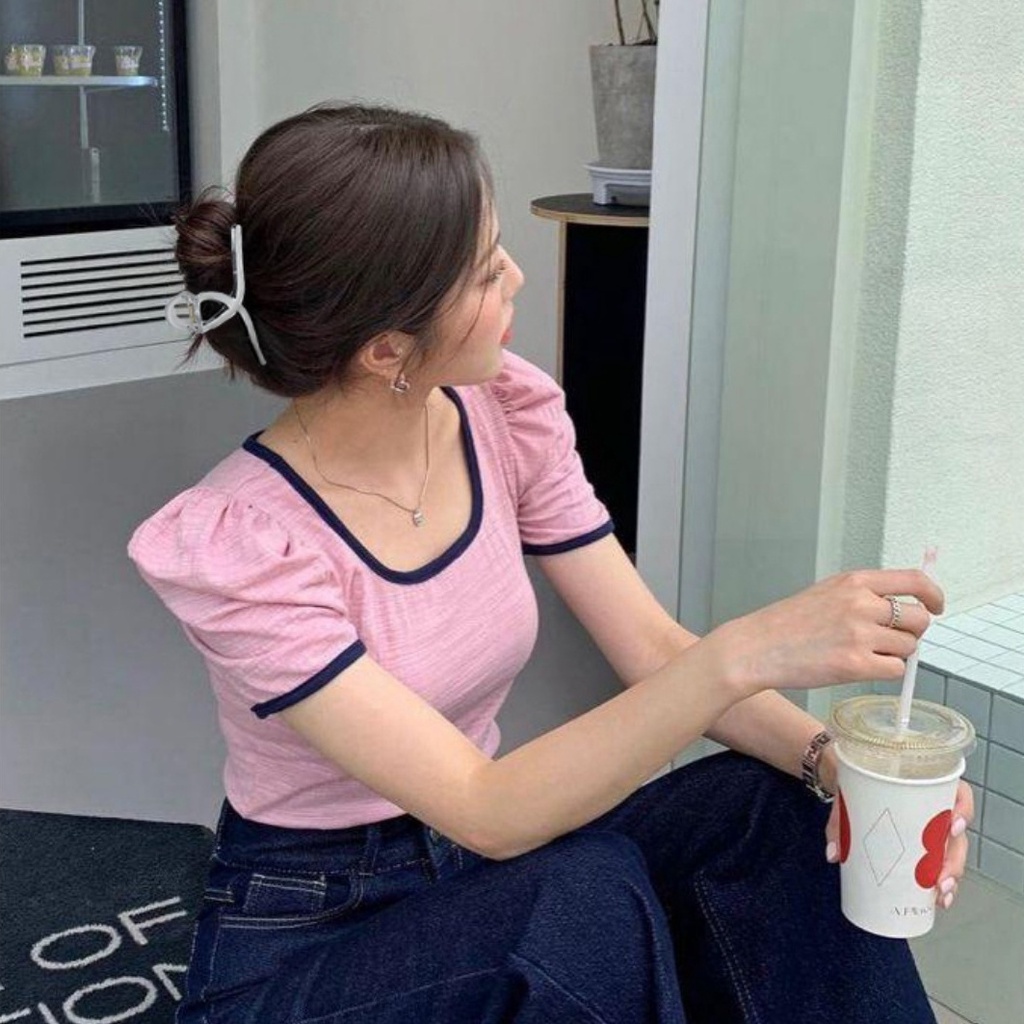 Kẹp tóc càng cua Hàn Quốc phối màu trong suốt thời trang mùa hè HAMYN A84