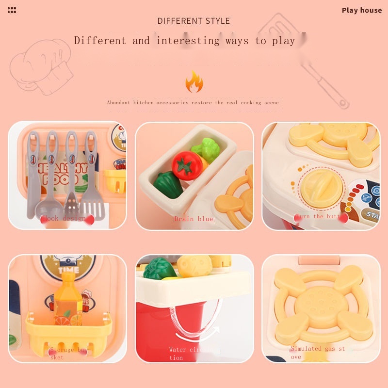 Bộ Đồ Chơi Nấu Ăn Mini Dễ Thương Xinh Xắn Dành Cho Bé 1-4 - 3-6 Tuổi