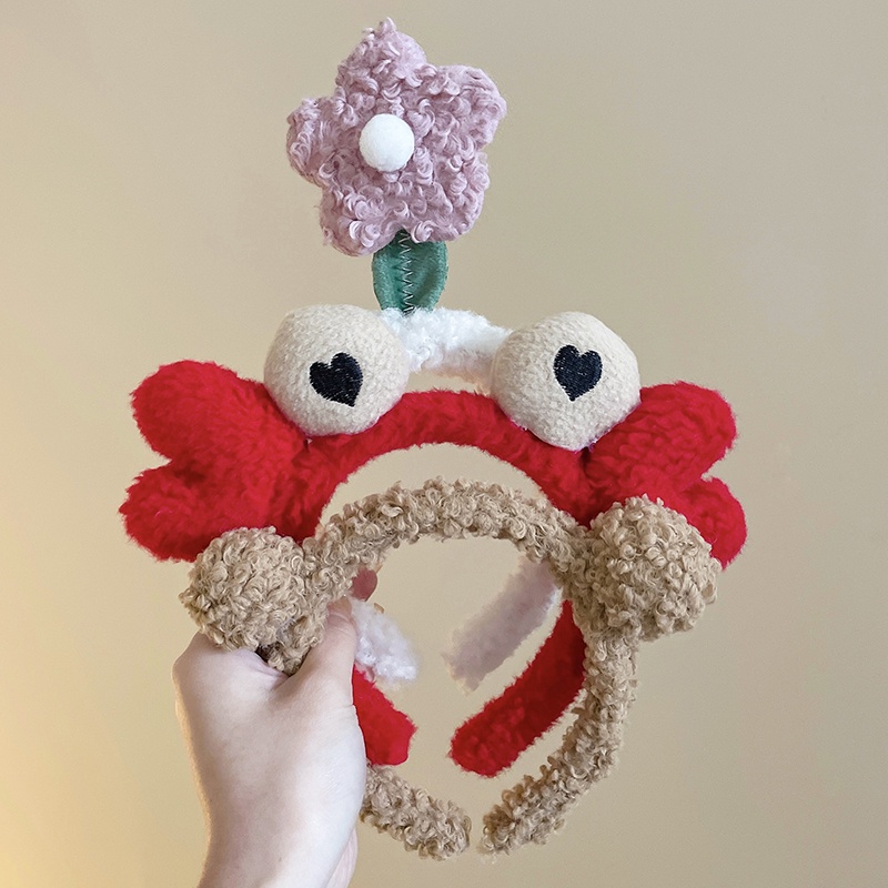 Băng đô cài tóc rửa mặt Vải Bông Họa Tiết Hoạt Hình Vui Nhộn Đáng Yêu Dành Cho Nữ