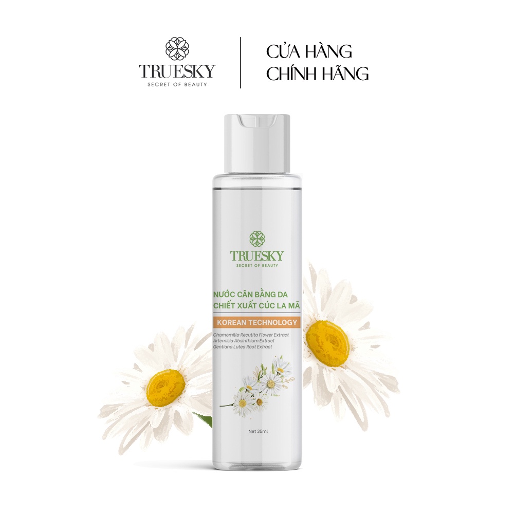 Nước cân bằng da Truesky chiết xuất cúc la mã 35ml