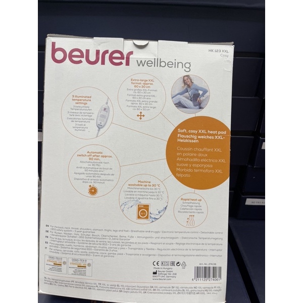 Miếng sưởi Beurer HK 123 xxl Cosy