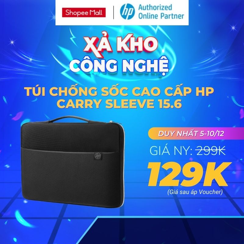 Túi chống shock HP Carry Sleeve cho laptop 14 - 15.6-inch (3XD35AA)