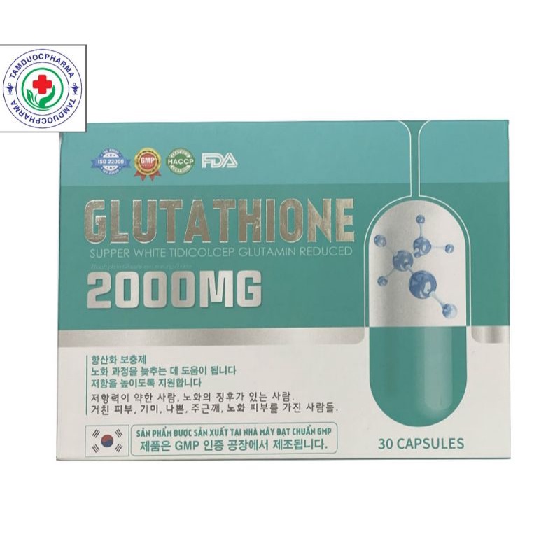 Glutathione 2000mg, viên uống trắng da , mờ nám và bổ sung colagen