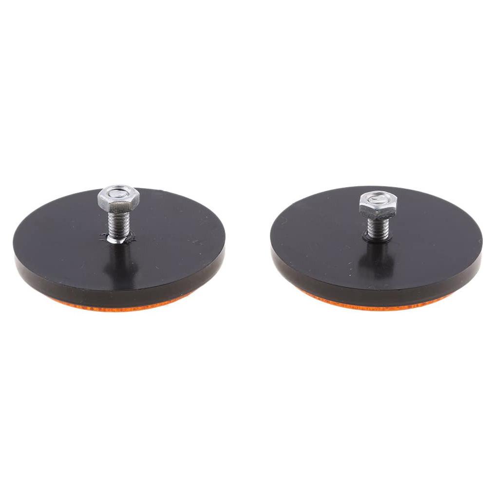 Đèn Phản Quang Hình Tròn 60mm Màu Cam Thông Dụng Cho Xe Hơi Xe Tải