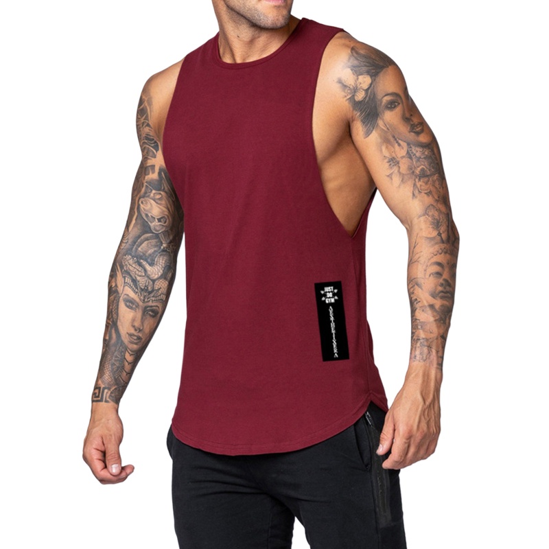 Áo Ba Lỗ Cổ Tròn Màu Sắc Thời Trang Mùa Hè Cho Nam Tập Gym