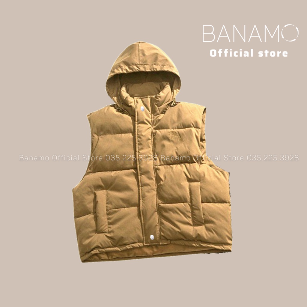 Áo phao gile nữ có mũ hàng loại 1 dày dặn cực ấm